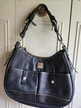 Dooney & Bourke Black Leather Hobo Bag